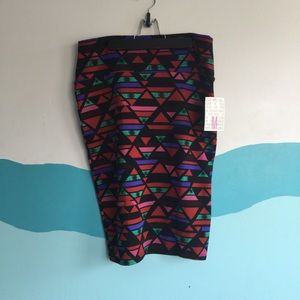 Lularoe Cassie NWT Retro Geo Prjnt Skirt Size Med